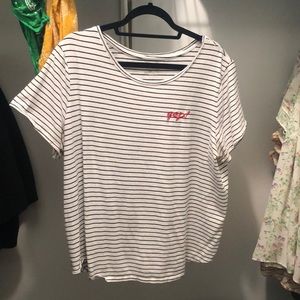 Size XXL Embroidered “Yep!” Tee